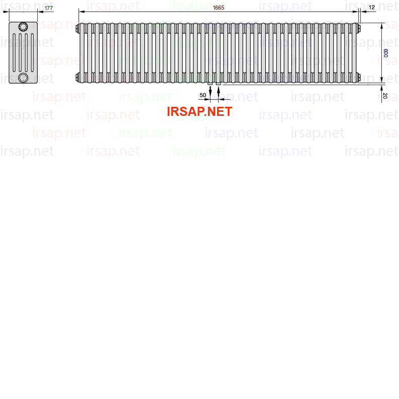 Радиатор IRSAP Tesi 50600/37 T50 CL 01